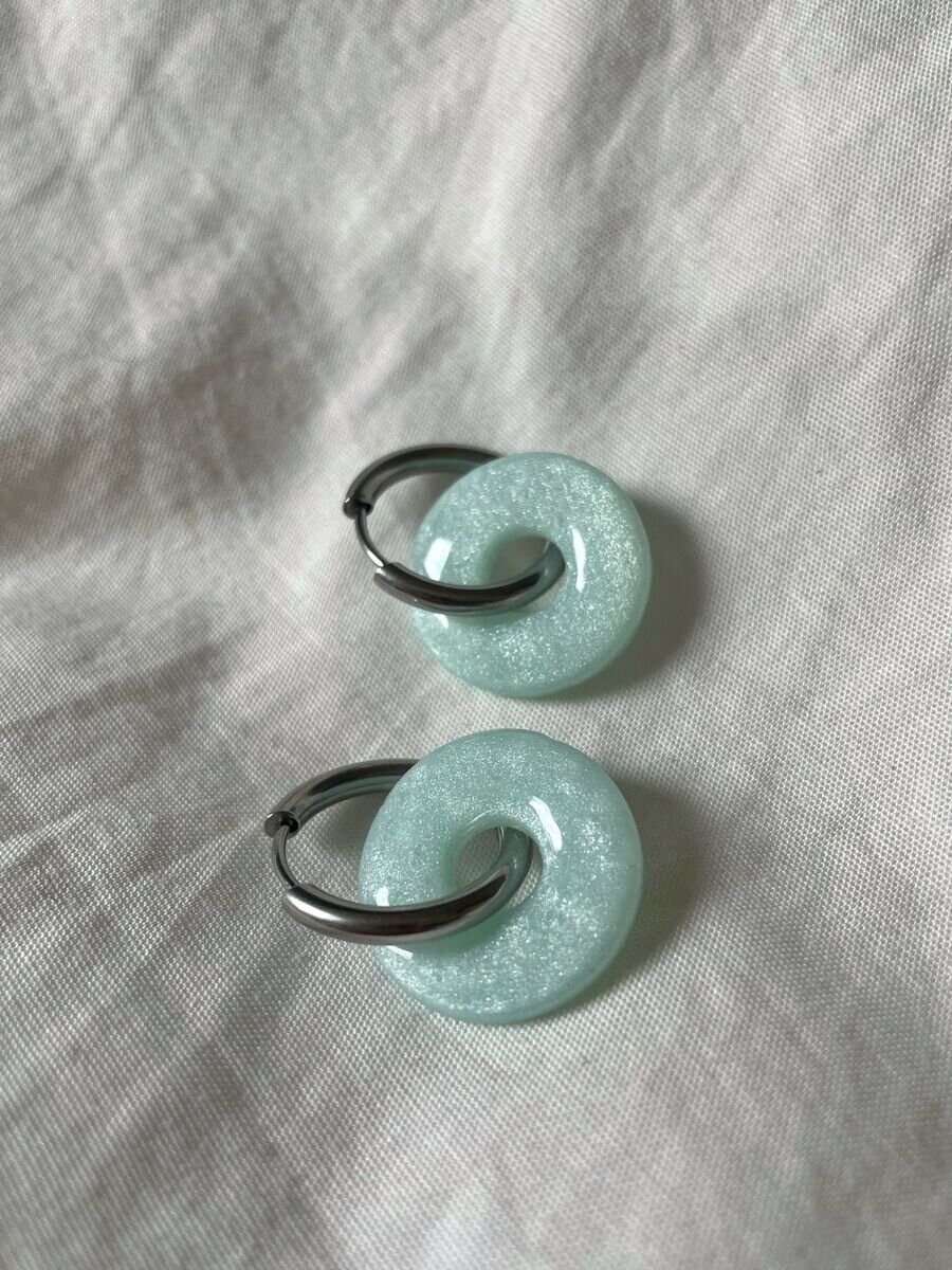 Créoles Anneaux - Perle 