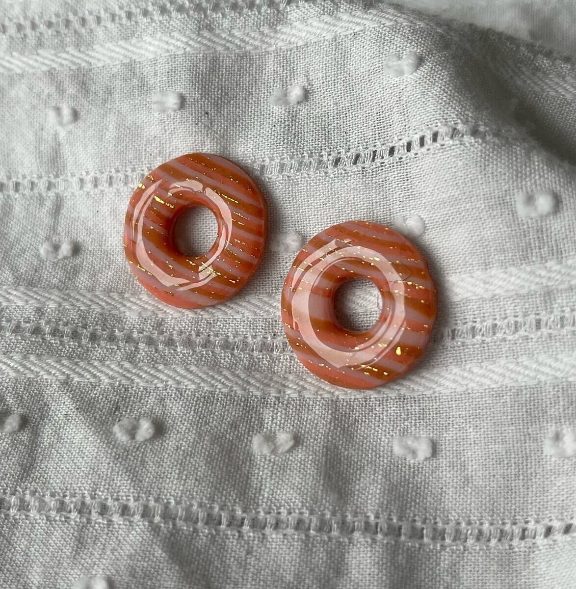 Créoles Anneaux - Saumon