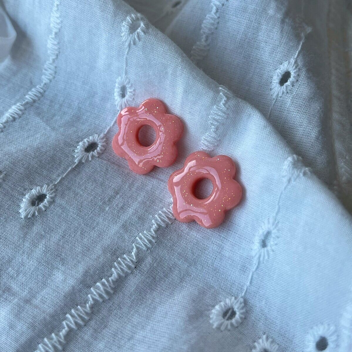 Créoles Flora - Rose blush